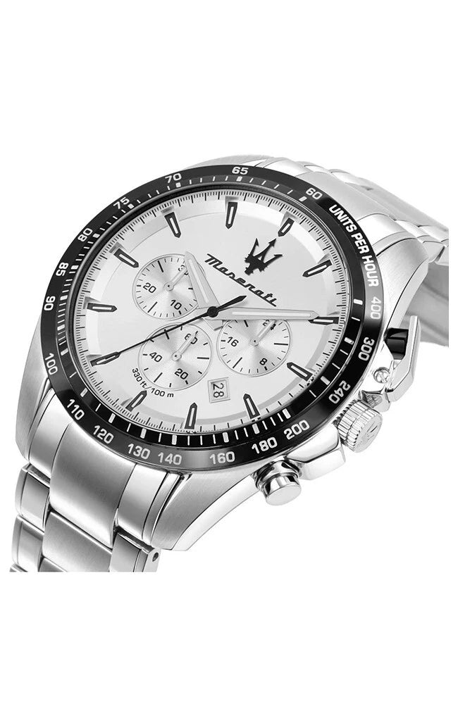 Maserati Men's Quartz Traguardo Chronograph Watch R8873612049 Steel 45mm