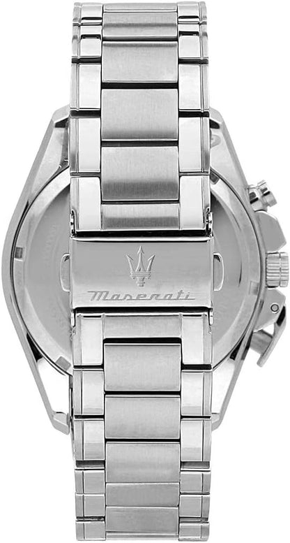 Maserati Traguardo Men's Watch R8873612042 Chronograph Quartz Steel Dial 45mm
