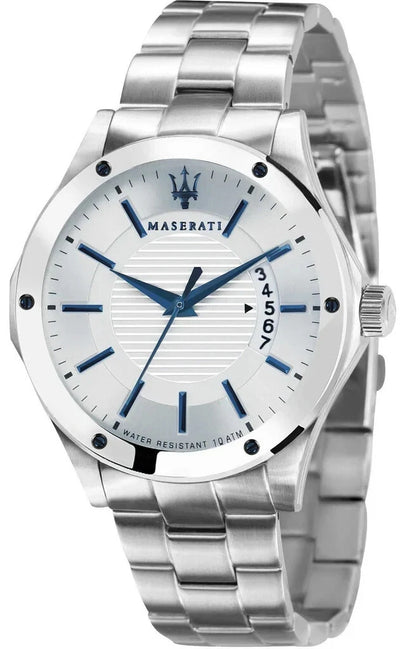 Maserati Men's R8853127001 Quartz Steel Watch Silver Dial Stainless Steel 42mm