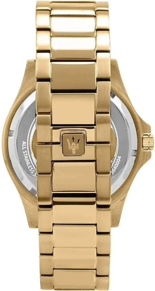 Maserati SFIDA Men's R8823140003 Automatic Watch Black Dial Stainless Steel 44mm