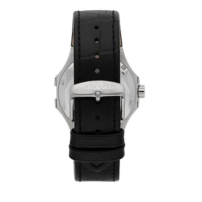 Maserati Potenza Mens R8821108038 Leather Band Multicolor Dial 40mm Analog Watch