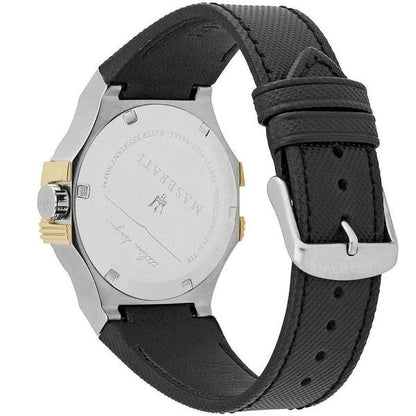 Maserati Potenza Men's R8821108037 Automatic Black Dial Leather Strap 42mm Watch