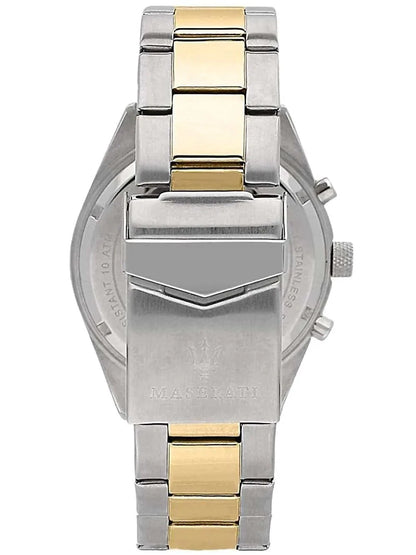 Maserati Competizione Men's R8853100021 Quartz Steel Watch Silver Dial 43mm