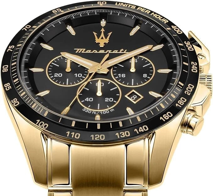 Maserati Traguardo Men's Watch R8873612041 Chronograph Quartz Steel Dial 45mm