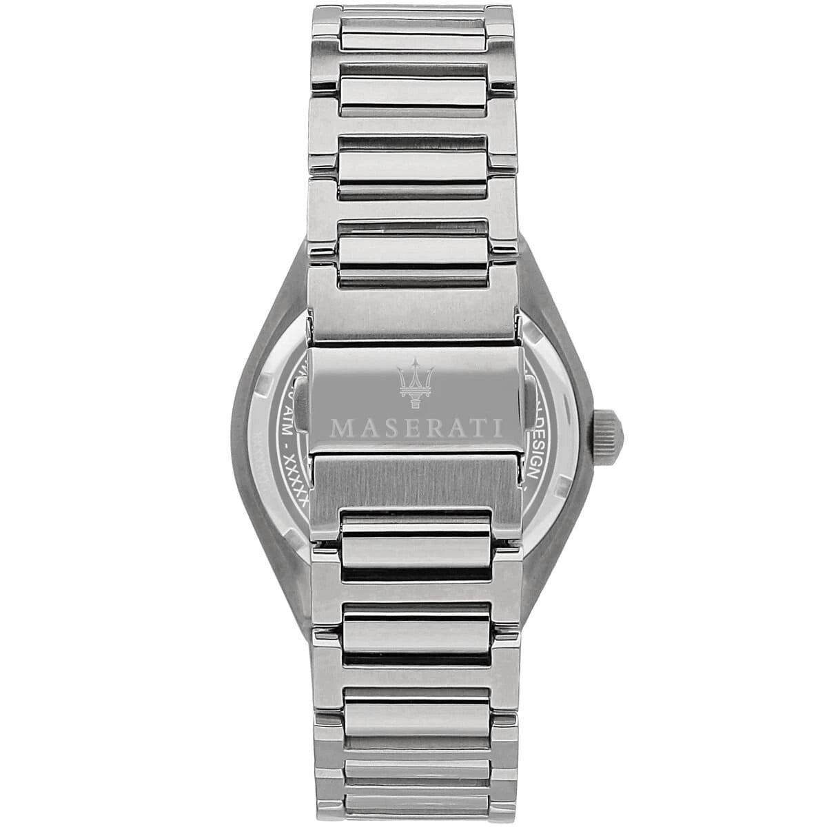Maserati Men's Analog Watch R8853139002 Blue Silver Strap Stainless Steel 40mm