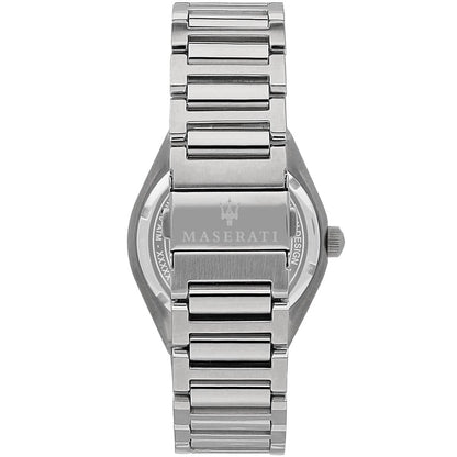 Maserati Men's Analog Watch R8853139002 Blue Silver Strap Stainless Steel 40mm