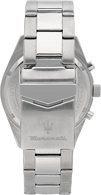 Maserati Competizione Men R8853100022 Analogue Quartz Steel Watch Blue Dial 43mm