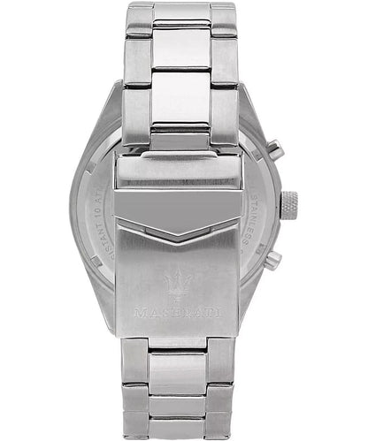 Maserati Competizione Men's R8853100018 Quartz Steel Watch Silver Dial 43mm