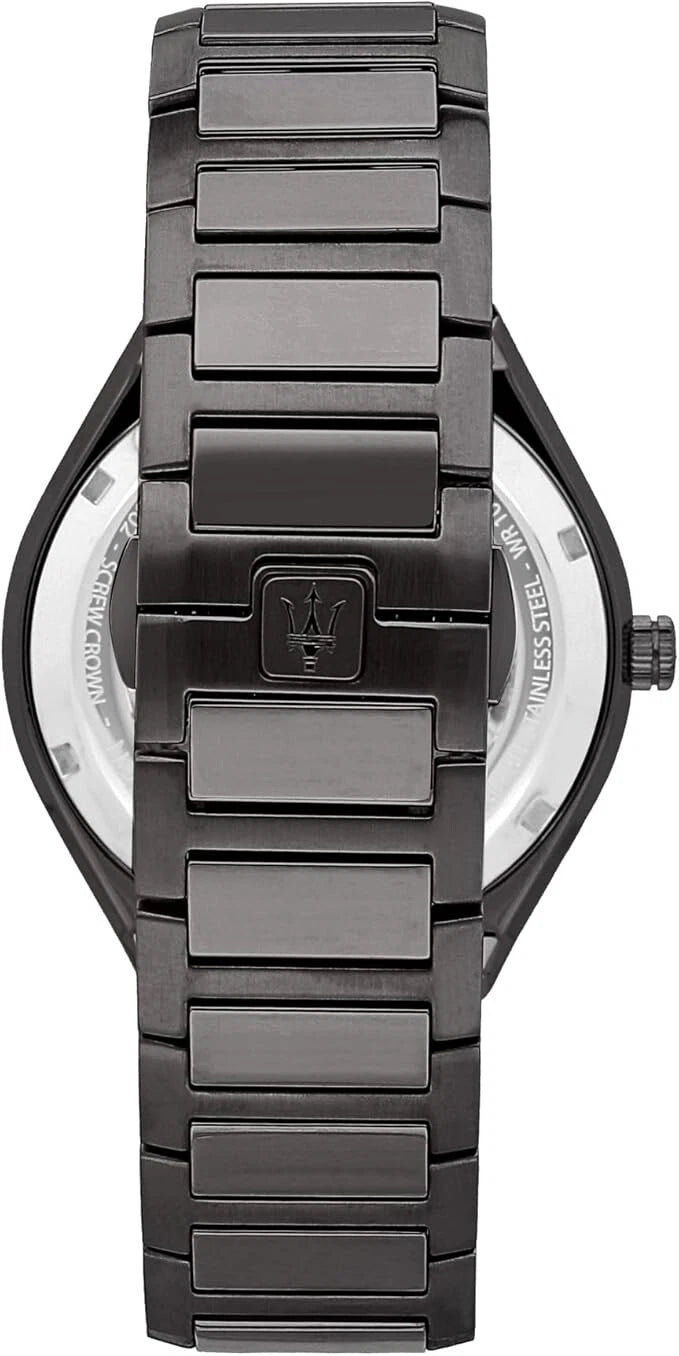 Maserati Stile Men's Analog Quartz Watch R8853142001 Grey Stainless Steel 45mm