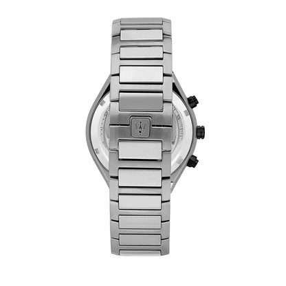 Maserati Stile Men's R8873642004 Quartz Steel Watch Black Dial Silver Strap 45mm