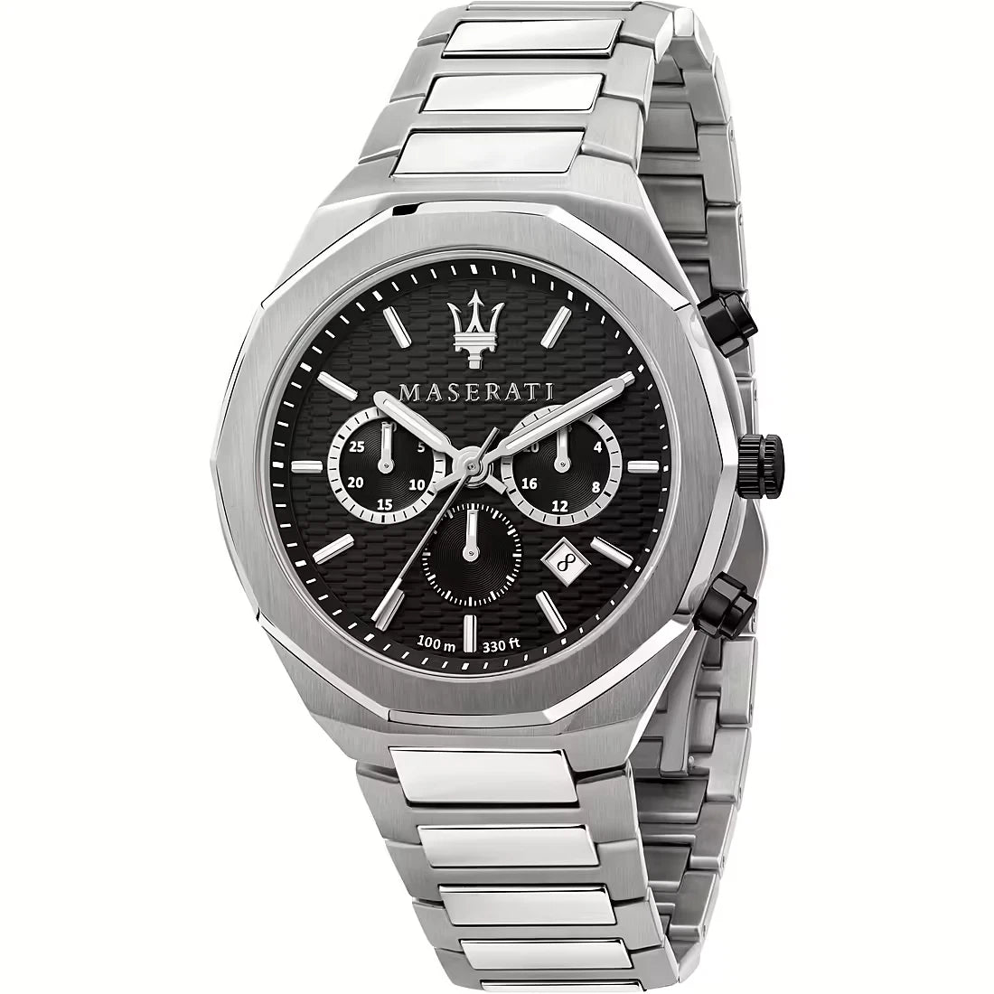 Maserati Men's Chronograph Black Dial Watch R8853100012 Stainless Steel 40mm
