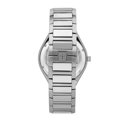 Maserati R8853142003 Stile Men's Analog Watch Black Dial Silver Steel Strap 45mm