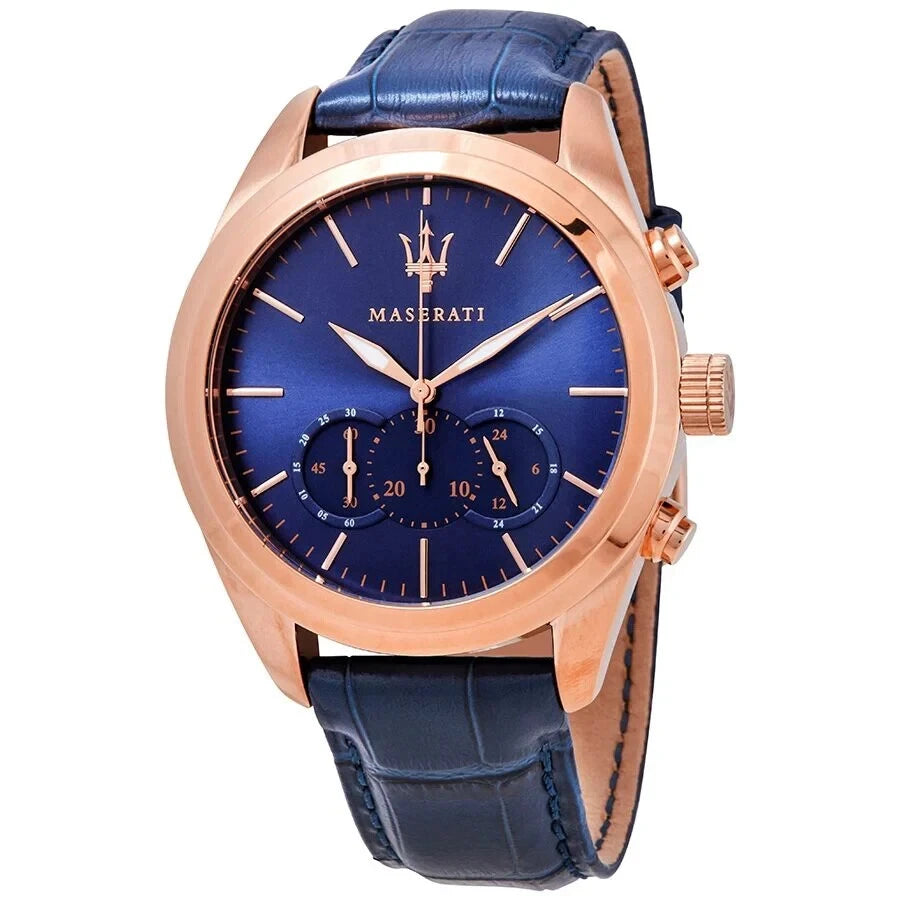 Maserati Traguardo Men's Analog Quartz Chronograph Watch R8871612015 45mm Dial