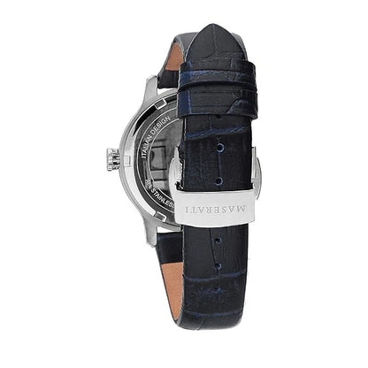Maserati Epoca Women's Blue Dial Leather Strap Quartz Analogue Watch R8851118502