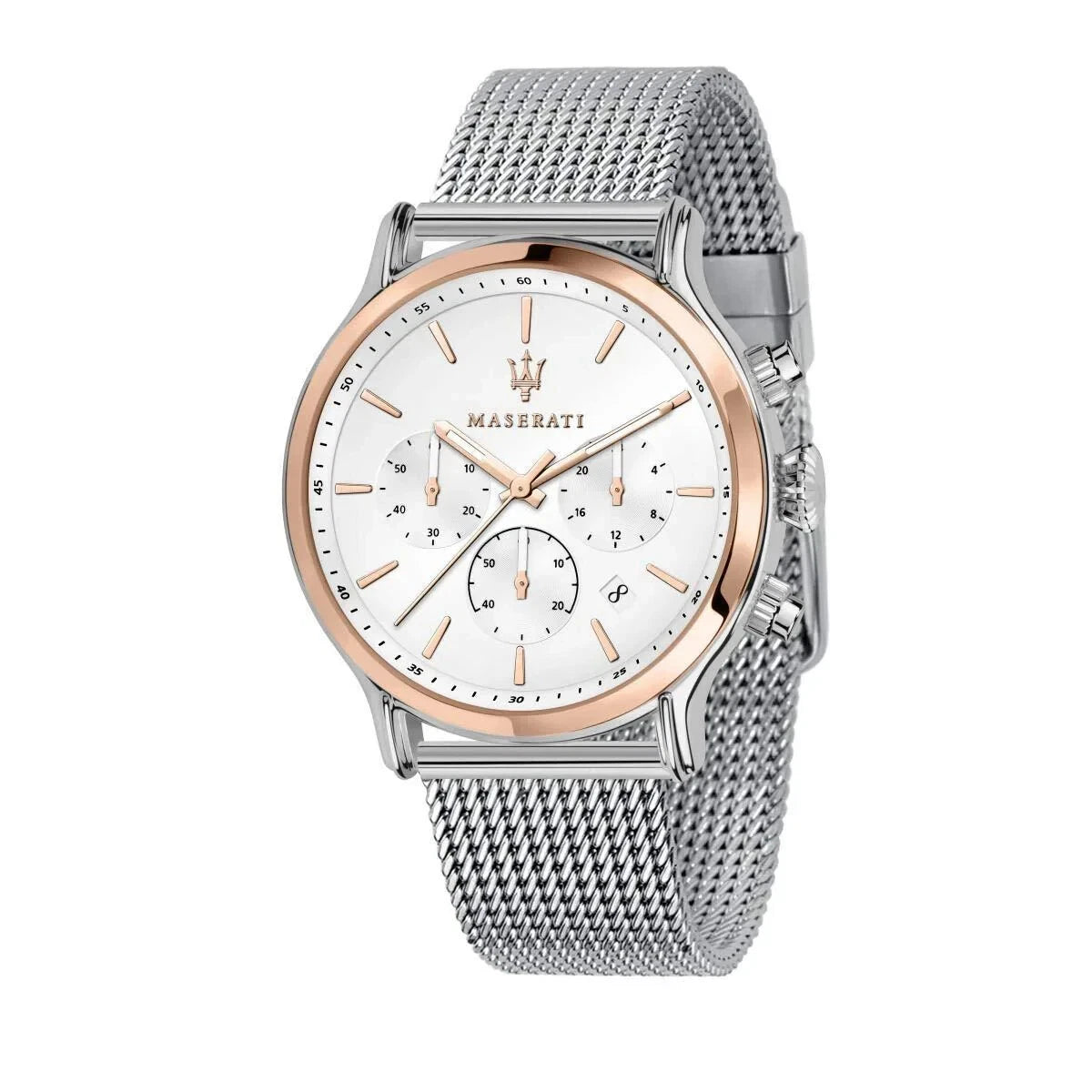 Maserati Epoca Rose Gold PVD Men's Watch R8873618009 Stainless Steel 42mm Dial