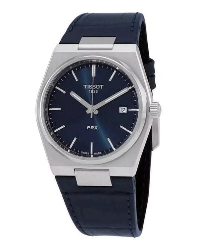 TISSOT MENS PRX QUARTZ WATCH T137.410.17.041.00 BLUE - WARRANTY -RRP 395.00