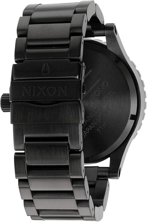 Nixon 51-30 Mens Quartz Watch A083-1001 Black Dial Stainless Steel 51mm