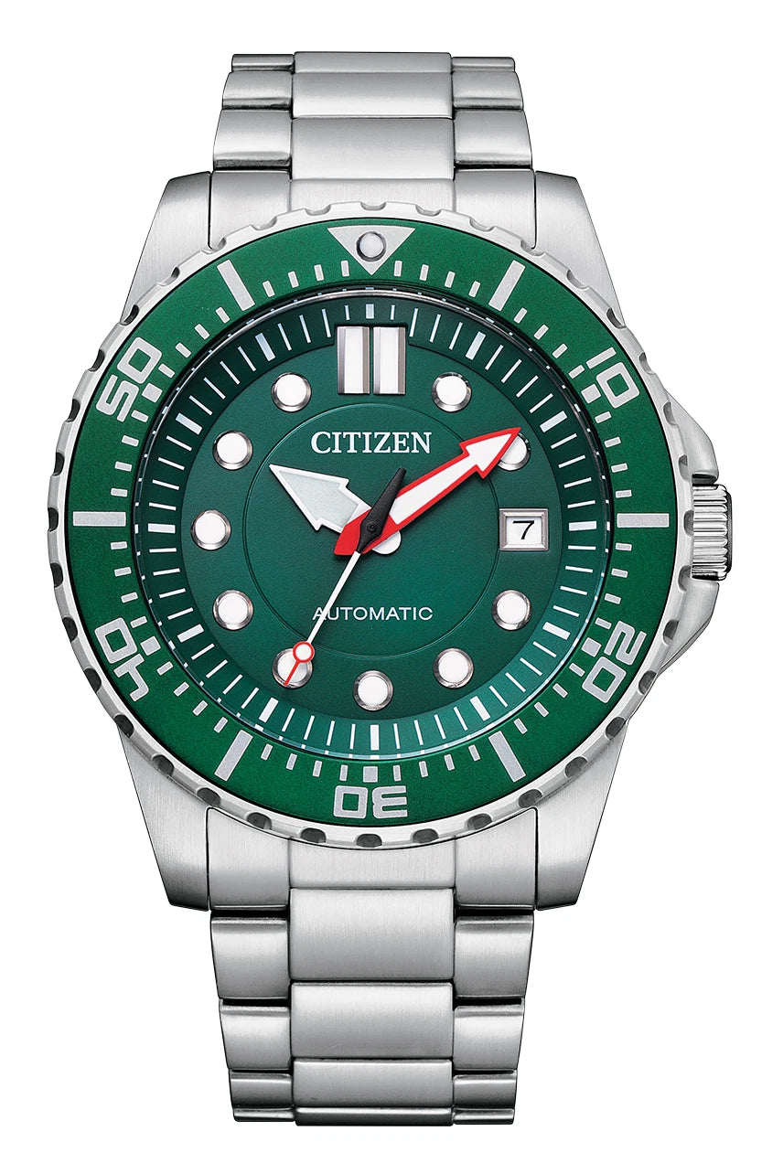 Citizen Automatic Green Dial Stainless Steel Men’s Watch NJ0129-87X