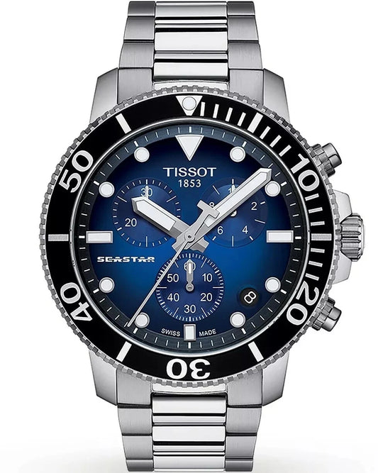 NEW TISSOT T-SPORT SEASTAR 1000 T120.417.11.041.01 MENS CHRONO WATCH WARRANTY