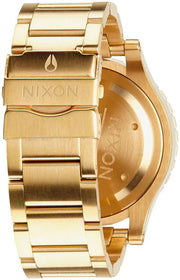 Nixon 48-20 Chrono Gold PVD Mens Watch A486-1922 Blue Dial48mm