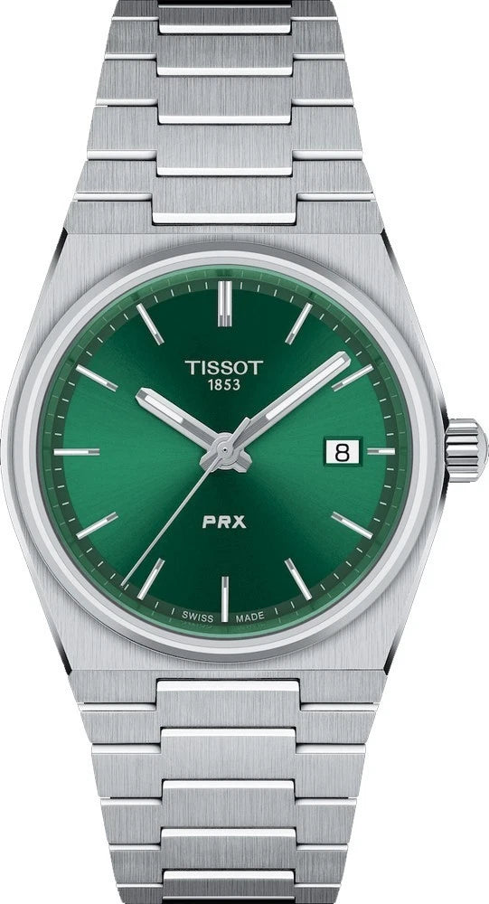 Tissot PRX 35mm Green Dial Quartz Stainless Steel Watch T137.210.11.081.00