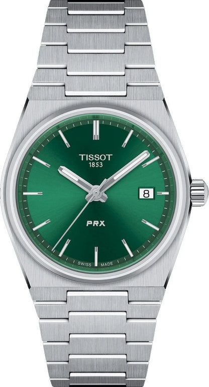 Tissot PRX 35mm Green Dial Quartz Stainless Steel Watch T137.210.11.081.00