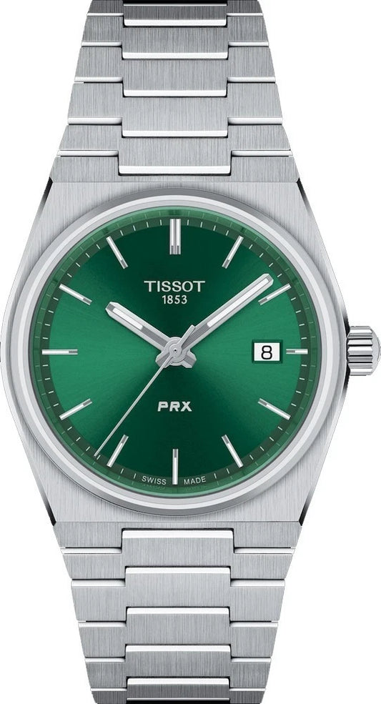 Tissot PRX 35mm Green Dial Quartz Stainless Steel Watch T137.210.11.081.00