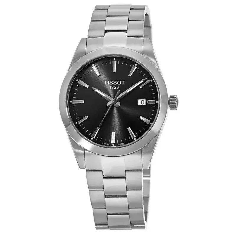Tissot Carson Premium Quartz Black Dial Stainless Steel Watch T127.410.11.051.00