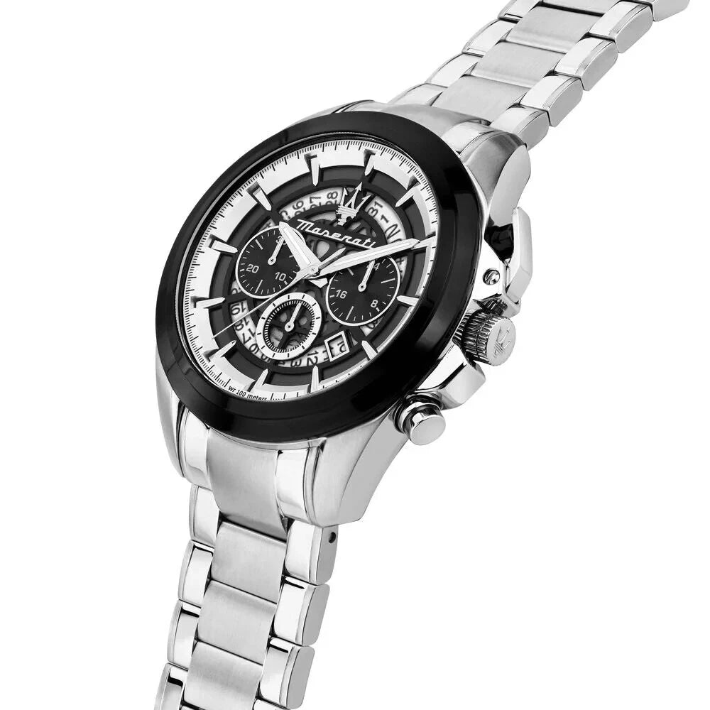 Maserati Traguardo Men's Chronograph Watch R8873612059 Stainless Steel 45mm Dial