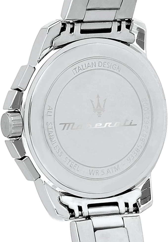 Maserati Mens Successo Quartz Chronograph Watch R8873621008 Stainless Steel 44mm