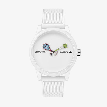 Lacoste Jeremyville Collaboration Tennis 42mm Watch New 2011072 Boxed