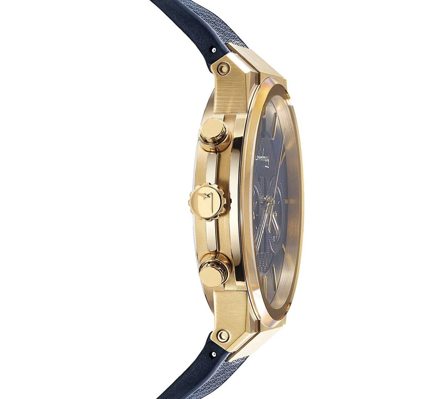 Ferragamo Sapphire chronograph SFME00221 Men's Watch Gold Blue Rubber Strap 42mm