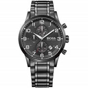 Hugo Boss Men’s Digital Black Stainless Steel 44mm Watch HB1513180