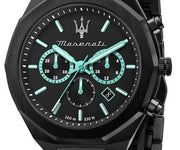 Maserati Stile Mens Aqua Edition R8873644001 Black Dial 45mm