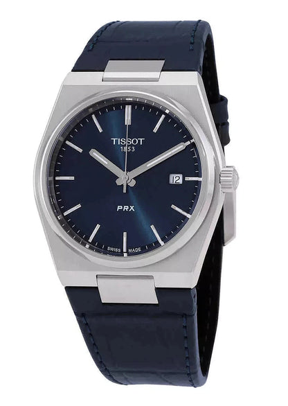 Tissot PRX 40mm Blue Dial Quartz Blue Leather Strap Men’s Watch T137.410.16.041