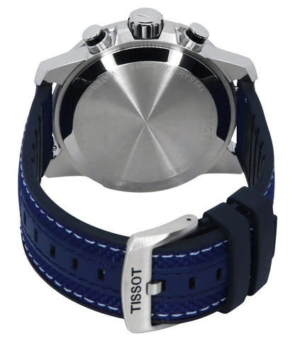 Tissot Supersport Chronograph Black Dial Blue Fabric Strap T125.617.17.051.03
