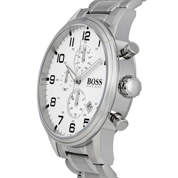 Hugo Boss Men’s Digital Silver Stainless Steel 44mm Watch HB1513182