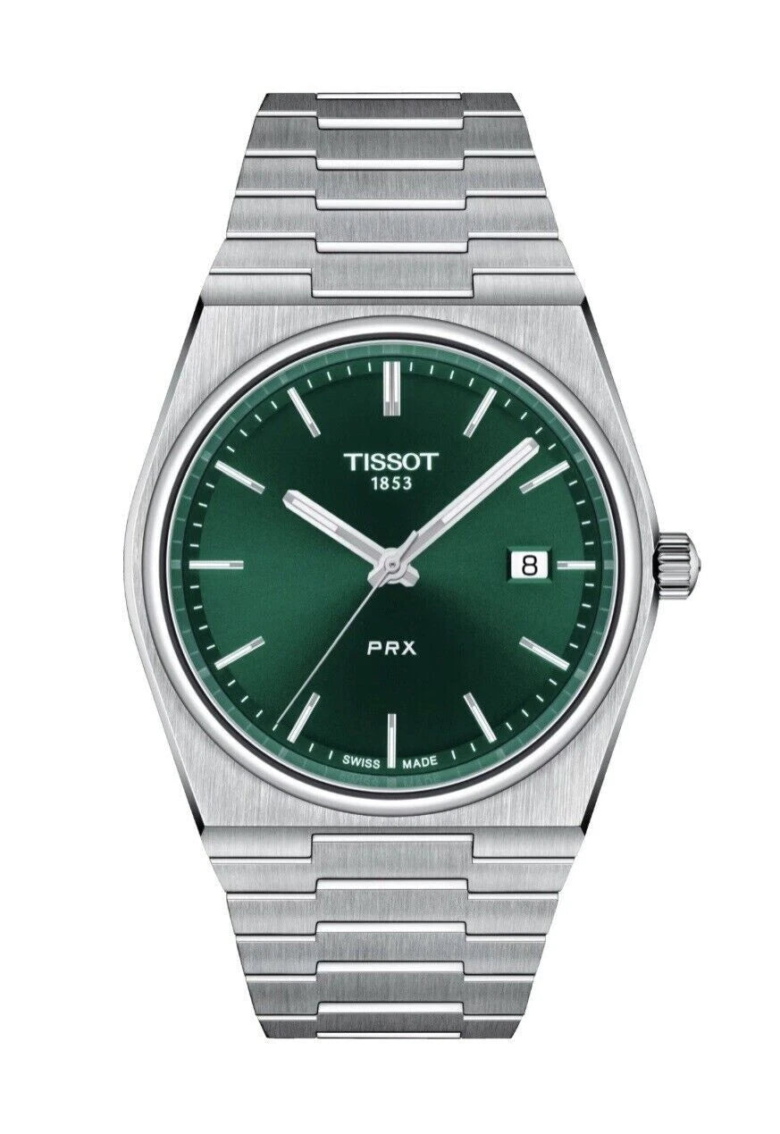 Tissot PRX T137.410.11.091.00 Quartz Green Dial 40mm Stainless Steel Watch