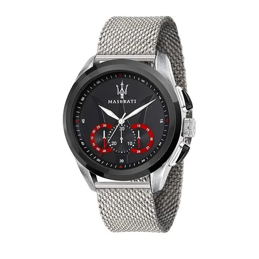 Maserati Traguardo R8873612005 Men Analog Quartz Stainless Steel Black Dial 45mm