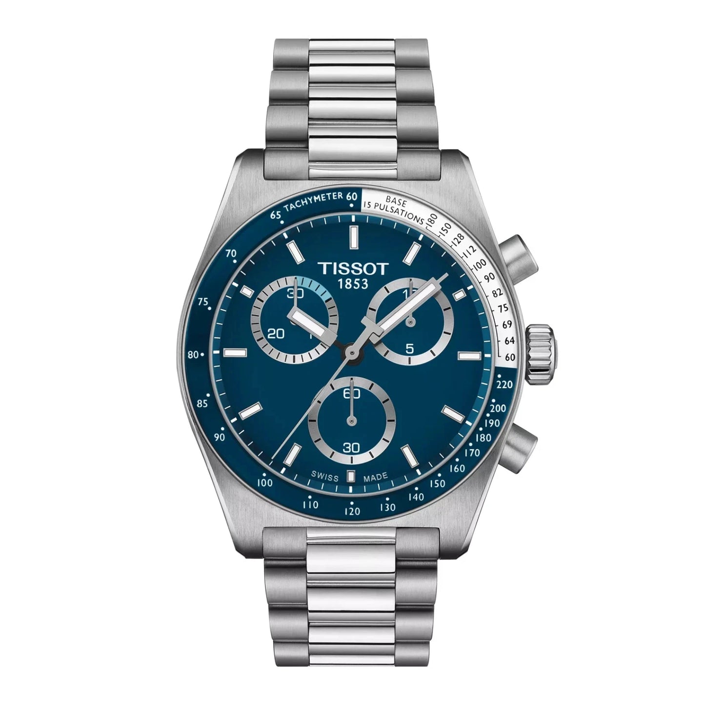 Tissot PR516 Chronograph Blue Dial Stainless Steel Swiss T149.417.11.041.00