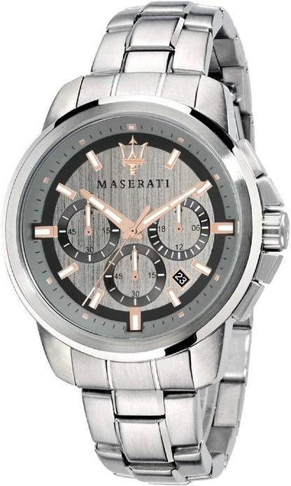 Maserati Fashion R8873621004 Quartz Chronograph Watch Stainless Steel 44mm Dial