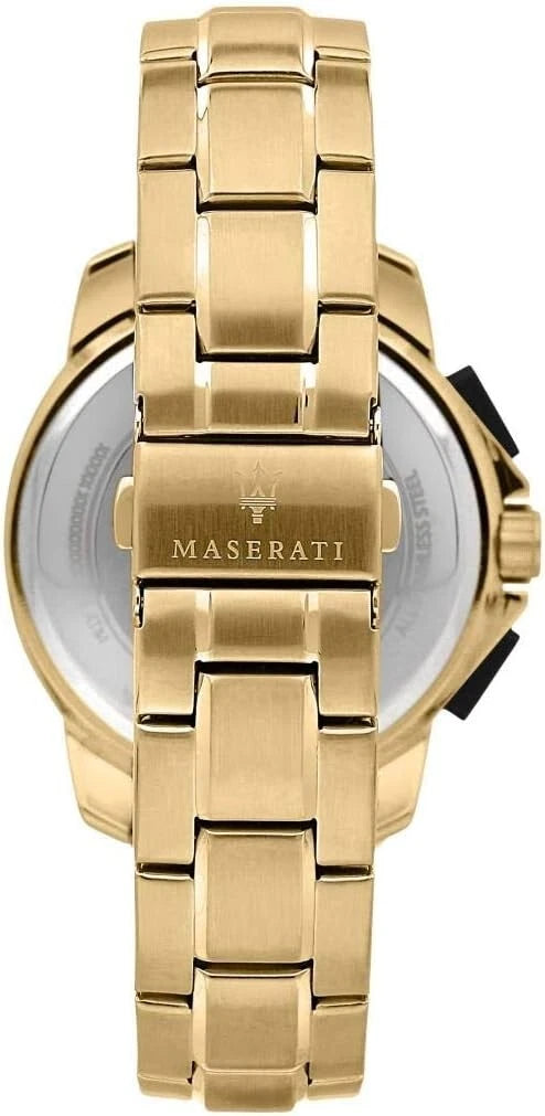 Maserati Men's Successo R8873645002 Quartz Gold Stainless Steel 45mm Black Dial
