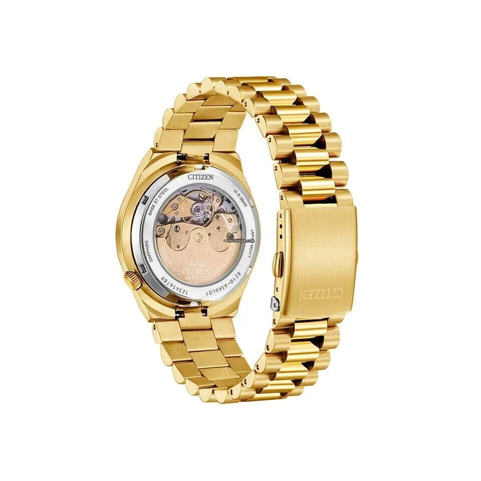 Citizen NJ0153-82X Automatic Red Dial Rose Gold Tone Stainless Steel Tsuyosa
