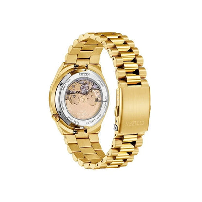 Citizen NJ0153-82X Automatic Red Dial Rose Gold Tone Stainless Steel Tsuyosa