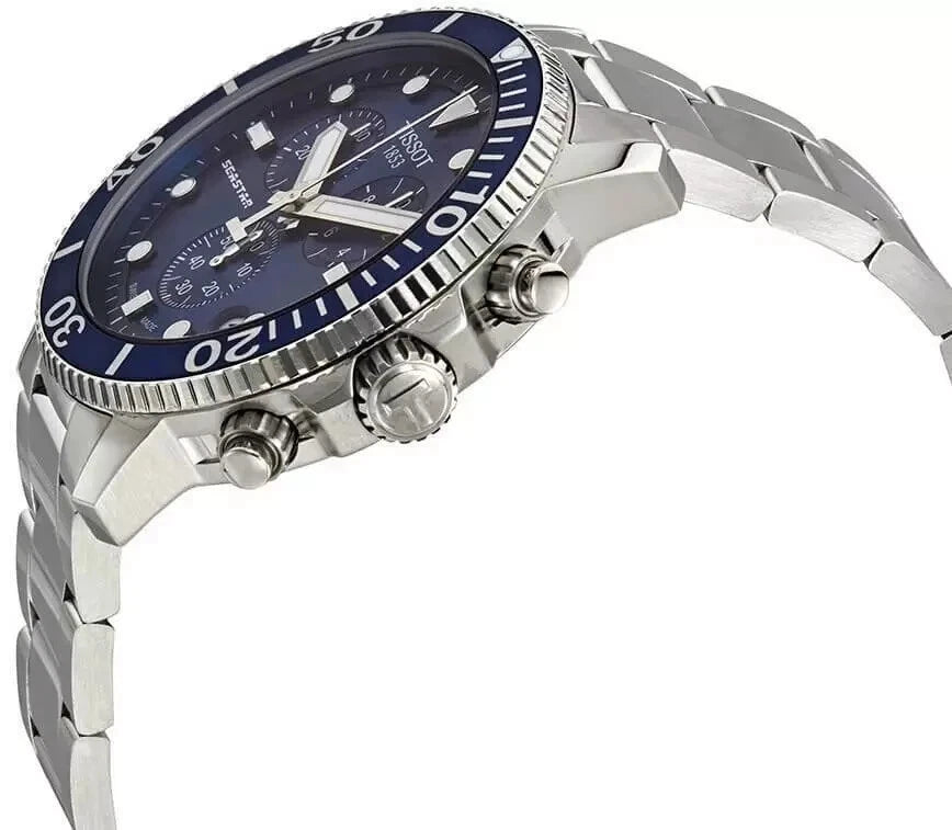 NEW TISSOT T-SPORT SEASTAR 1000 T120.417.11.041.01 MENS CHRONO WATCH WARRANTY