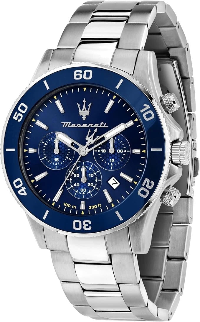 Maserati Competizione Men's Chronograph Quartz Watch R8873600002 Stainless Steel