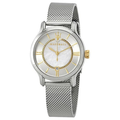 Maserati Fashion Women's R8853118504 Yellow & White Dial Stainless Steel Watch
