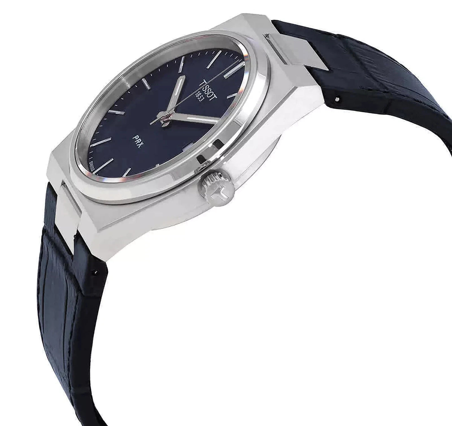 Tissot PRX 40mm Blue Dial Quartz Blue Leather Strap Men’s Watch T137.410.16.041