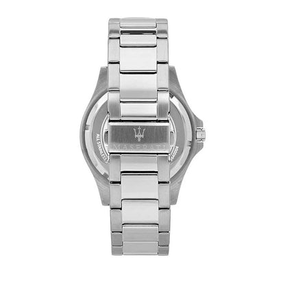 Maserati Men's R8873640002 Stainless Steel Analog Black Dial Quartz Watch 44mm