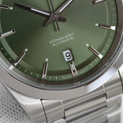 Longines Conquest Automatic Men’s Watch 41mm Stainless Steel Green Dial L3.830.4